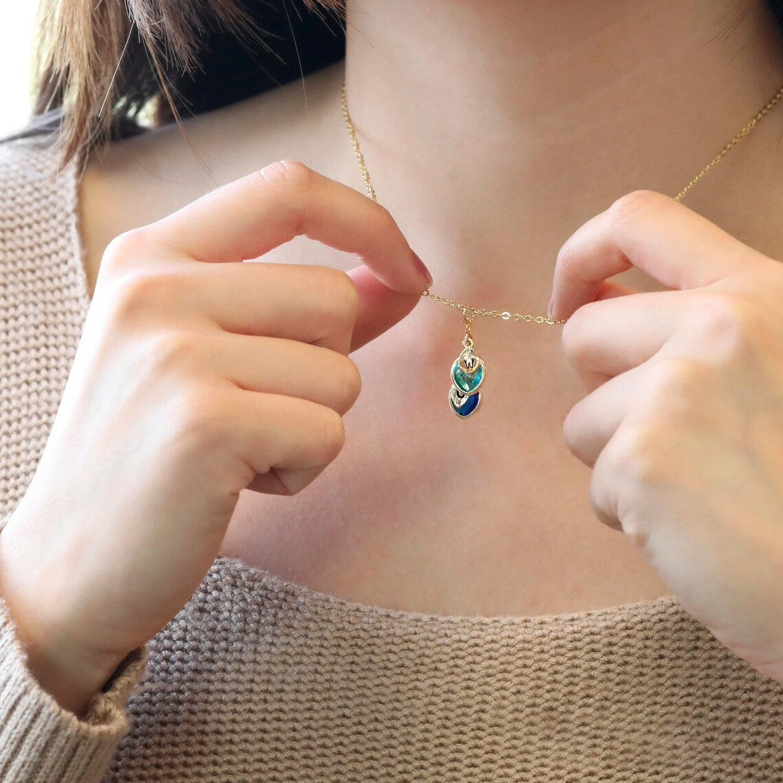 Sterling Silver Personalized Family Tree Birthstone Necklace