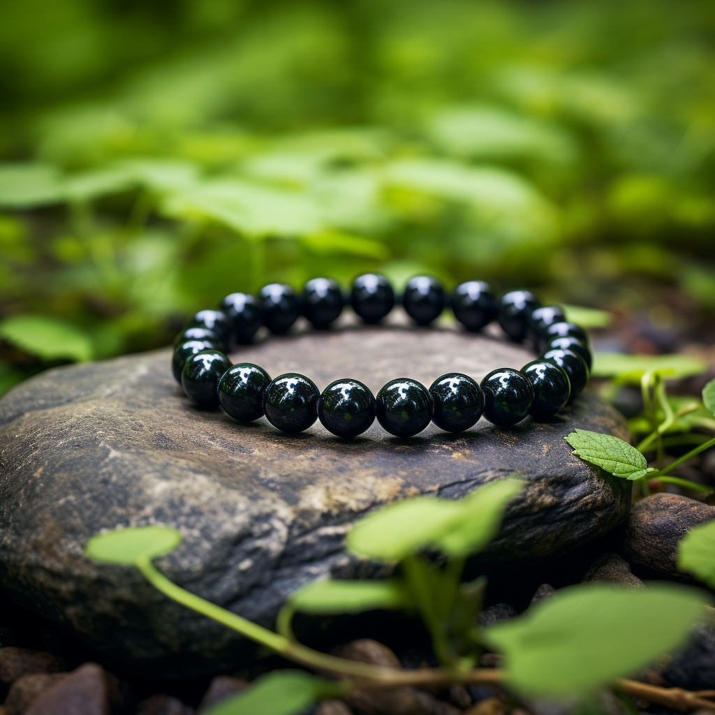 Black Onyx Bracelet - Mystery, Good luck, Tolerance