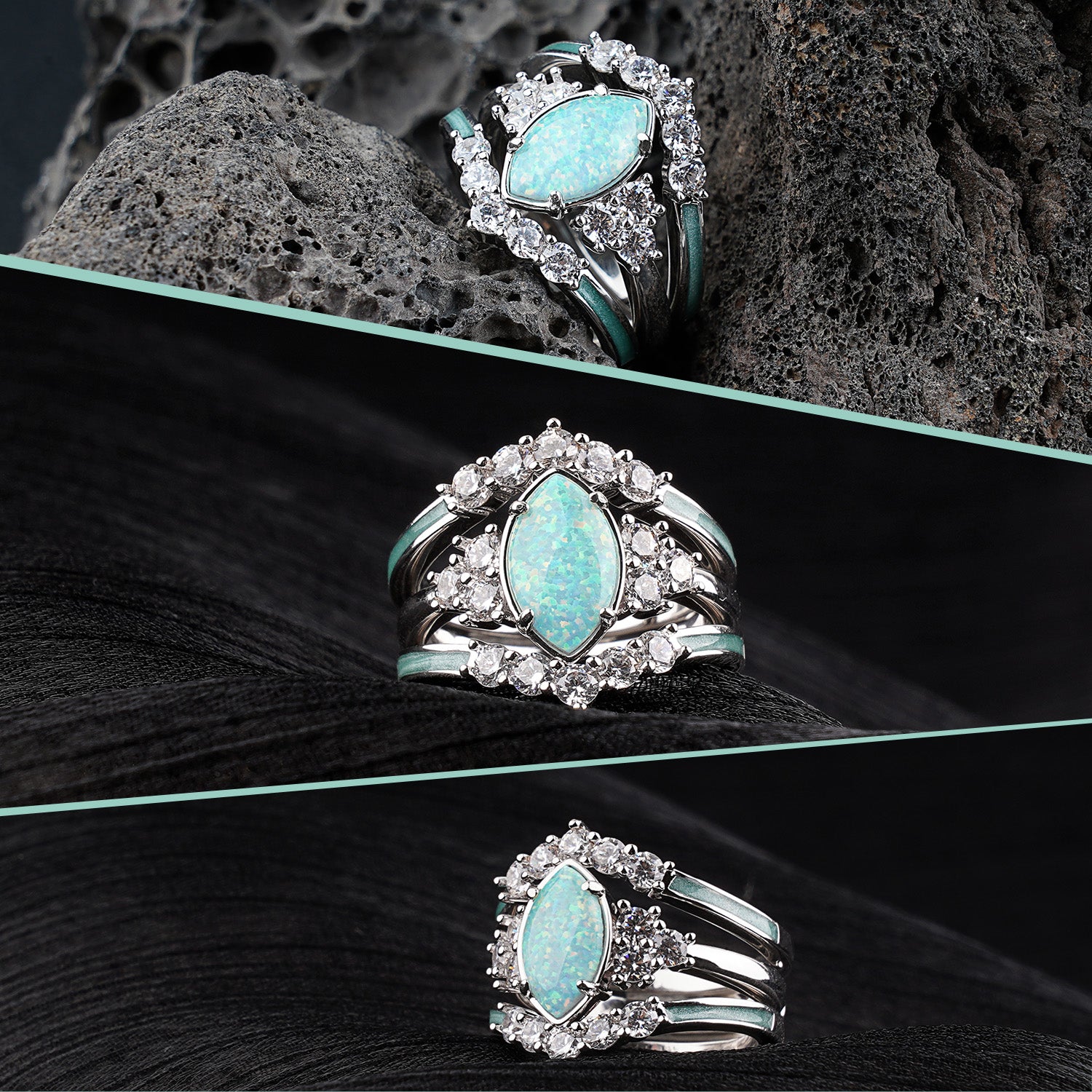 Sterling Silver Opal Ring