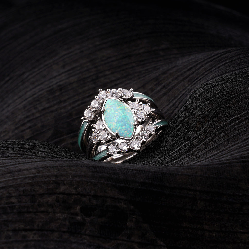 Sterling Silver Opal Ring