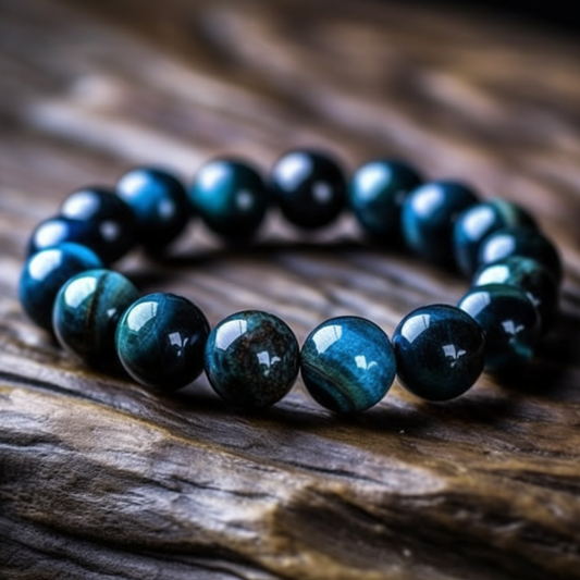 Blue Tiger's Eye Bracelet - Rich, Confidence, Ward off evil spirits