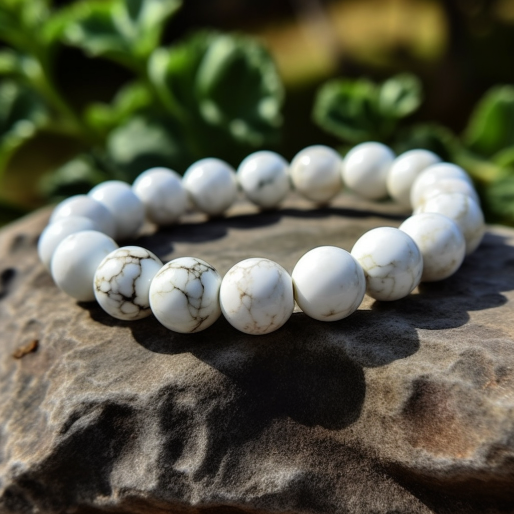 White Turquoise Bracelet - Happiness, Surprise, Good luck