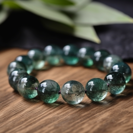 Green Phantom Quartz Bracelet - Wealthy, Successful in business