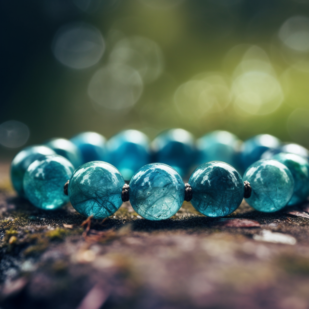 Blue Apatite Bracelet - Wisdom, Loyalty, Meditation