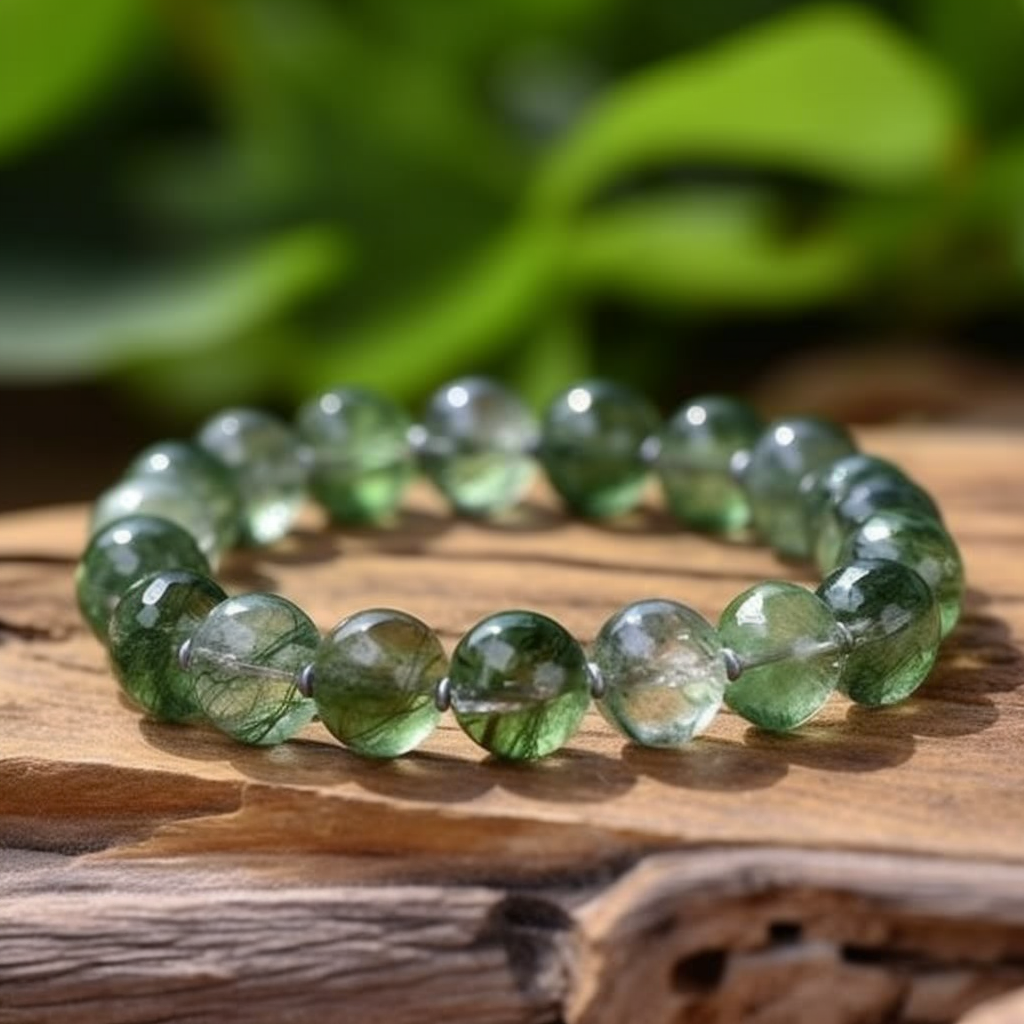 Green Phantom Quartz Bracelet - Wealthy, Successful in business