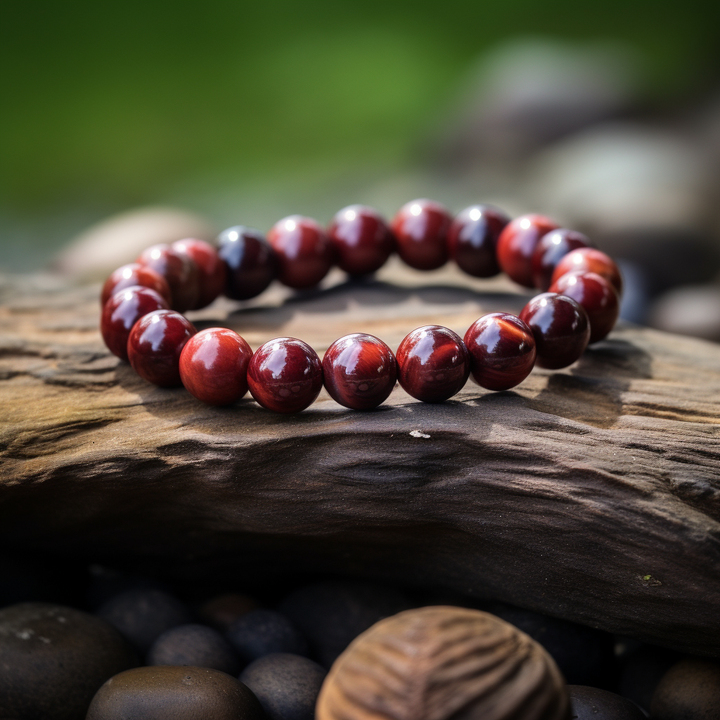 Red Tiger's Eye Bracelet - Passion, Courage, Vitality