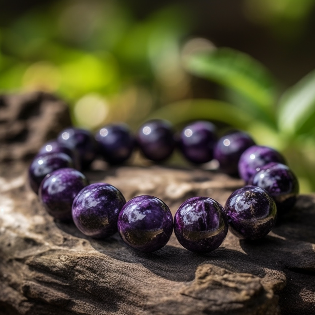 Sugilite Bracelet,fantasy Purple Sugilite Bracelets,bead Bracelets,healing  Reiki Energy Bracelet for Her,natural Sugilite Rare Boho Jewelry 
